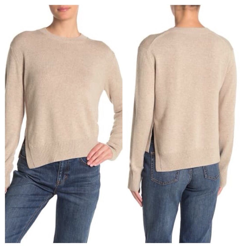 Vince Asymmetrical Cashmere Sweater Size Small